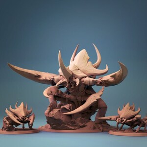 Ankheg Pack Premium dnd Miniature Mini Set | 28mm 32mm to 100mm | Resin 3D Printed | 30569_70