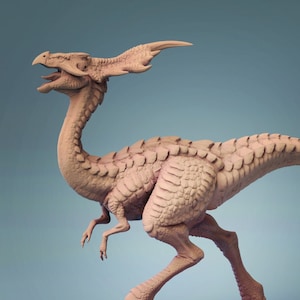 Austriceratops Dinosaur B Premium dnd Miniature Mini Figurine Figure Statue | 28mm 32mm to 100mm Resin 3D Printed | 30613