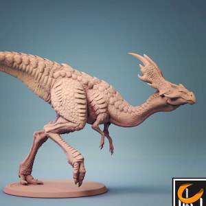Austriceratops Dinosaur A Premium dnd Miniature Mini Figurine Figure Statue | 28mm 32mm to 100mm Resin 3D Printed | 30613