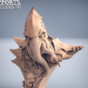 Mindplayer Bust Premium dnd Statue Miniature Mini | Resin 3D Printed | 30489