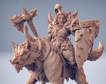 Orc Barbarian Marauder C DnD Miniatures compatible with 28mm 32mm fantasy minis | 30432
