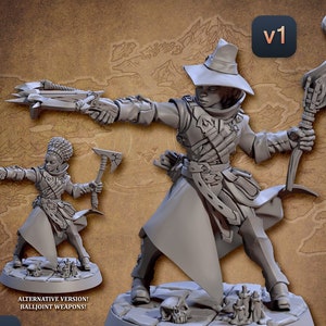 女性アーチャー プレミアム dnd ミニチュア ミニ 28 mm ～ 100 mm | レンジャー シューター 人間 悪魔 ヴァンパイア ハンター 樹脂 3D プリント | 30057