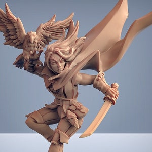 Female Rogue Thief Assassin Premium dnd Miniature Mini | Resin 3D Printed | 30336