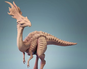 Austriceratops Dinosaur C DnD Miniatures compatible with 28mm 32mm tabletop fantasy minis | 30613