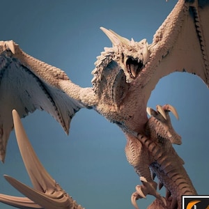 Wyvern Dragon Premium dnd Miniature Mini Figure Figurine Statue | Resin 3D Printed | 28mm 32mm to 100mm | 30618