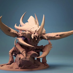 Ankheg King Premium dnd Miniature Mini | 28mm 32mm to 100mm | Resin 3D Printed | 30570