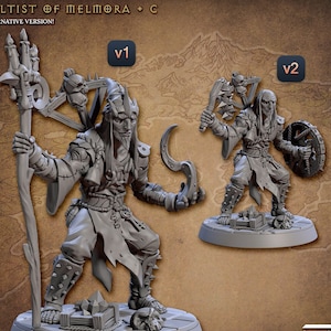 Cultist Wizard Sorcerer C Premium dnd Miniature Mini Figure Figurine | 28mm 32mm to 100mm | 30736