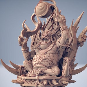 Frogfolk Frog Folk Grung Bullywug King Premium dnd Miniautre Mini | Resin 3D Printed | 30395
