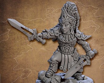 Gnome Warrior DnD Miniatures compatible with 28mm 32mm fantasy minis | 30008