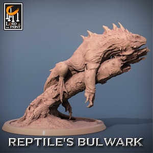 Giant Lizard  Lizard V3 Premium dnd Miniature Mini | Resin 3D Printed | 28mm 32mm to 100mm | 43611