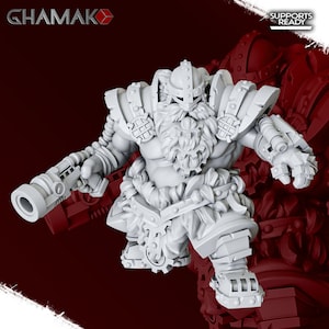Dwarf Paladin Cleric Warrior v11 Premium dnd Miniature Mini Figurine Figure | 28mm 32mm 100mm | Resin 3D Printed | 40296