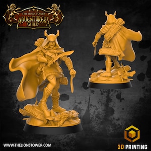 エピック女性レンジャーアーチャーv2 | プレミアム3Dプリント卓上ミニチュア 28mm～100mm | dnd ダンジョン＆ドラゴンズ 20692