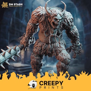 Miniaturas Troll Fighter DnD compatibles con miniaturas de fantasía de mesa de 28 mm y 32 mm 50101 DM1223