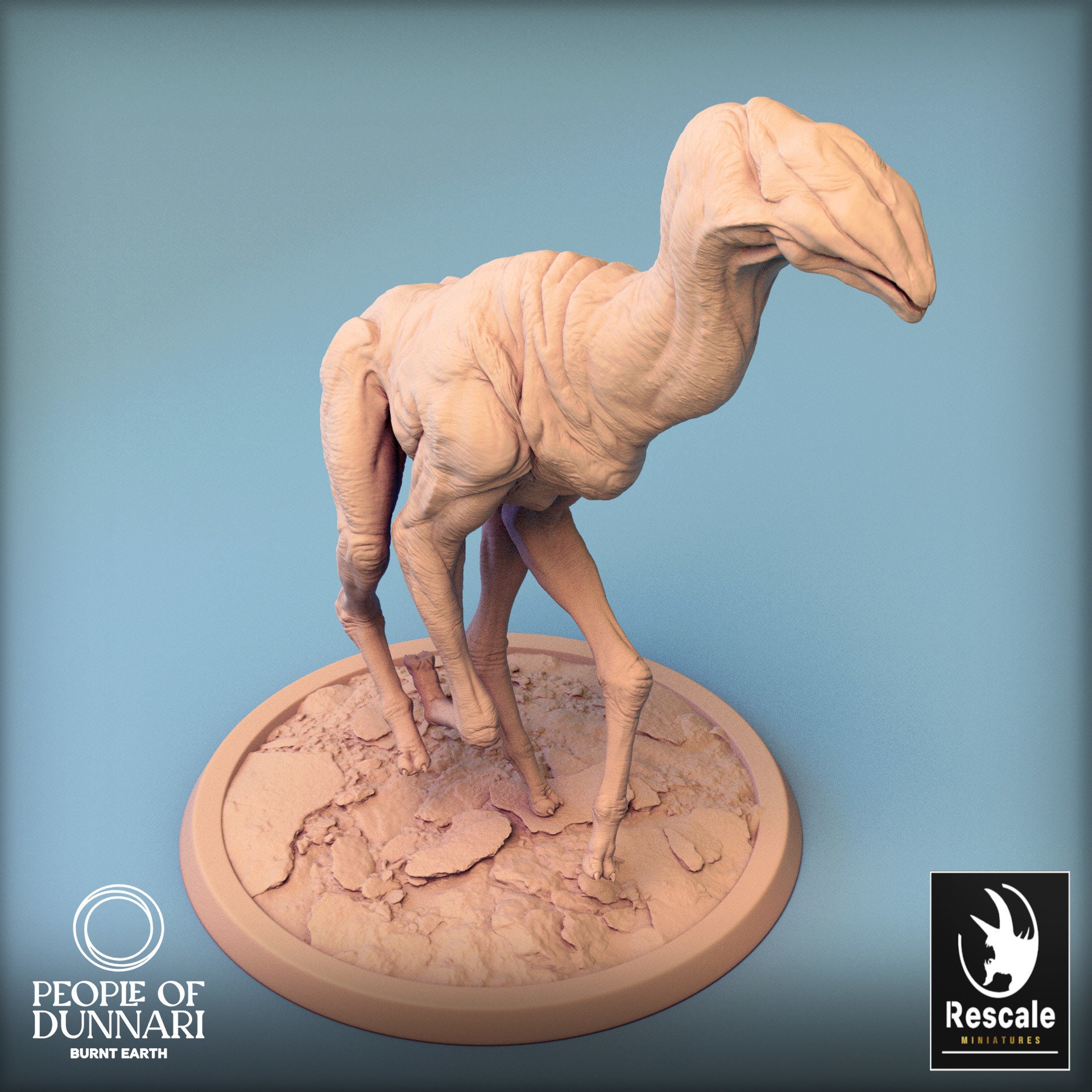 Desert Beast Mount V1 Dnd Miniatures Compatible With 28mm 32mm Fantasy ...