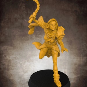 Female Monk Sorceress | Premium 3D Printed Fantasy Tabletop Miniatures 28mm 32mm up to 100mm |  dnd  20116