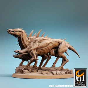 Hell Hound Infernum Hunde Diorama v2 Premium und Miniature Mini | Fleischhunde HellHound | 43447