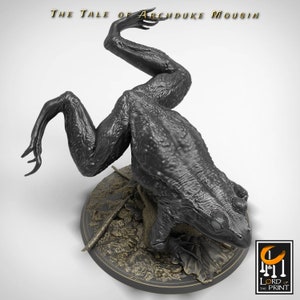 Wild Frog Jump Beast v2 Premium dnd Miniature Mini | Resin 3D Printed | 28mm 32mm up to 100mm | 43349