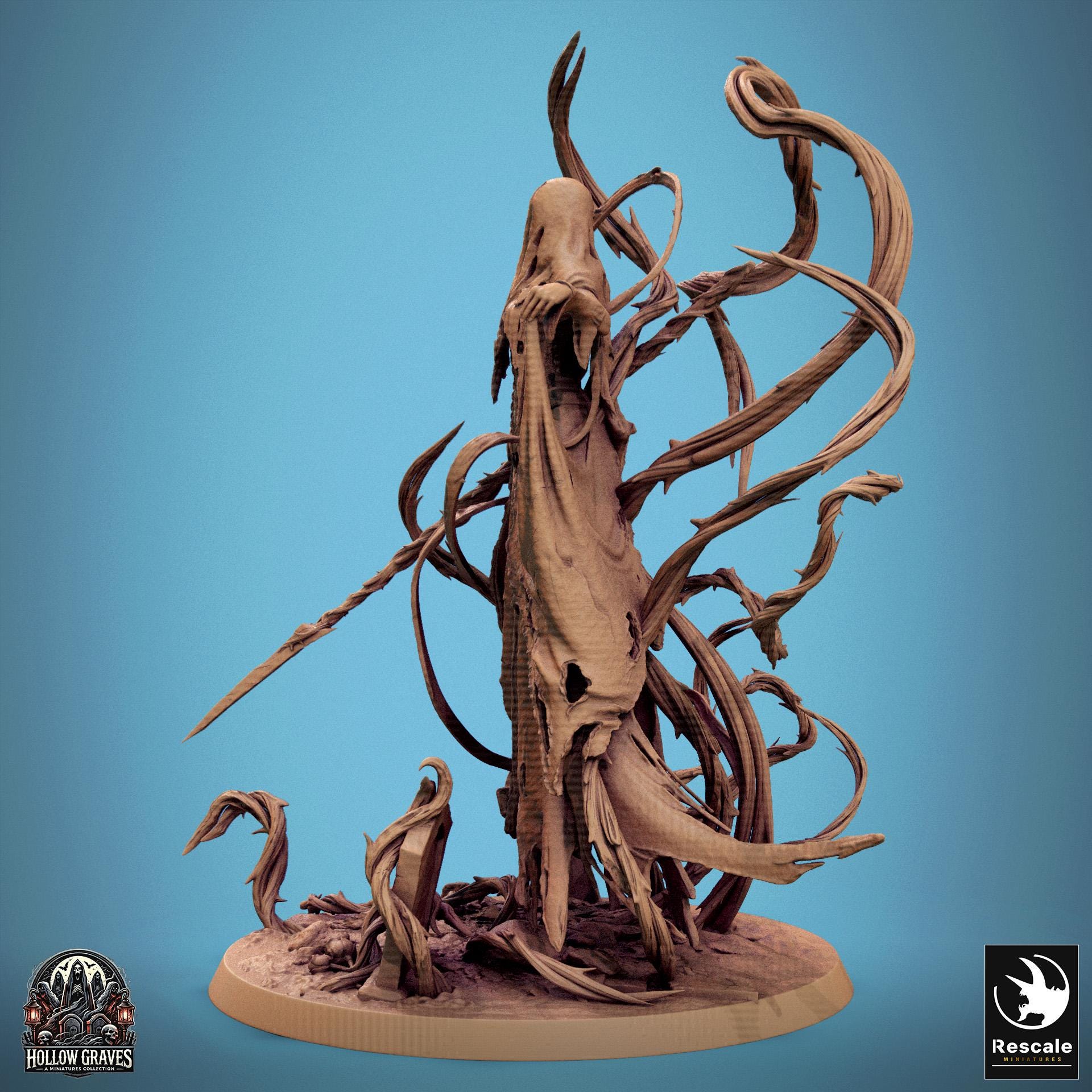 Wraith Undead Lich Dnd Miniatures Compatible With 28mm 32mm Fantasy ...