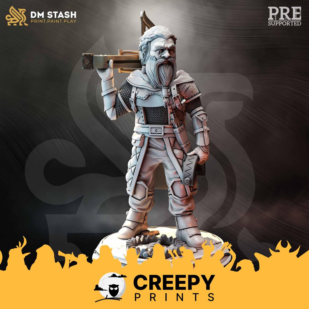 Gnome Ranger Archer Dnd Miniatures Compatible With 28mm 32mm Tabletop ...