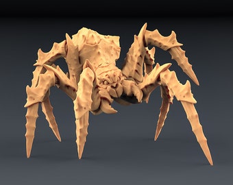 Giant Spider v3 DnD Miniatures compatible with 28mm 32mm fantasy minis | 20837_C