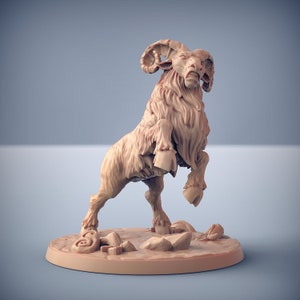 Ram v3 Premium dnd Miniature Mini 28mm 32mm up to 100mm | Resin 3D Printed | 30123