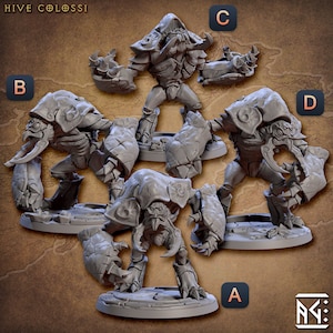 Giant Monster Crab Premium dnd Miniature Mini 28mm to 100mm | Resin 3D Printed | 30094