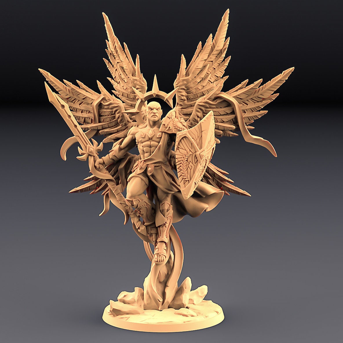 Horauthin God Of War Fighter Cleric Paladin Angel Miniature | D&D DnD