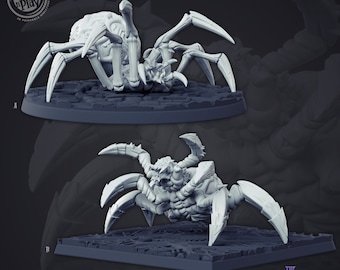 Aranha Gigante em Miniatura para D&D, compatível com miniaturas de fantasia de 28 mm e 32 mm | 21324