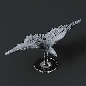 Flying Giant Eagle | Premium 3D Printed Fantasy Tabletop Miniatures 28mm 32mm up to 100mm |    dnd  20384
