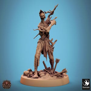 Zombie Undead Skeleton v10 Premium dnd Miniature Figure Figurine | Resin 3D Printed | 28mm 32mm up to 100mm | 46216