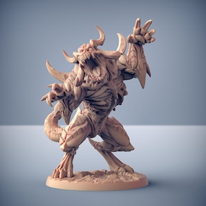 Miniaturas Demon Monster DnD compatibles con miniaturas de fantasía de 28 mm y 32 mm / 30908