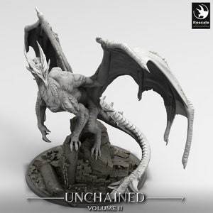 Young Dragon Wild Premium dnd Miniature Mini | Wyrm Monster | Resin 3D Printed | 44478_B