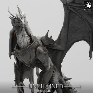 Young Dragon Armored Premium dnd Miniature Mini | Wyrm Monster | Resin 3D Printed | 44478