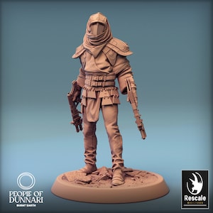 Assassin Rogue Desert People v14 Premium dnd Miniature Mini Figure Figurine | 28mm 32mm up to 100mm | 44649