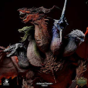 Tiamat Drago Miniature DnD compatibili con miniature fantasy TTRPG da 28 mm e 32 mm / 46712
