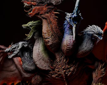 Tiamat Drago Miniature DnD compatibili con miniature fantasy TTRPG da 28 mm e 32 mm / 46712