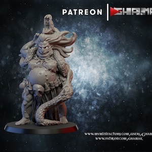 Witch Sorceress | Premium 3D Printed Fantasy Female Tabletop Miniatures 28mm 32mm up to 100mm |    dnd