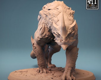 Dragonborn Mount Wild H Miniaturas DnD compatibles con miniaturas de fantasía de 28 mm y 32 mm / 43780