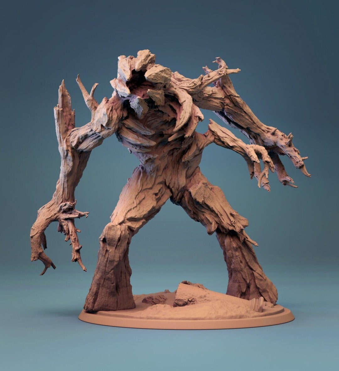 Ent Treant Treeman Treefolk V11 Premium Dnd Miniature Mini | Resin 3D ...