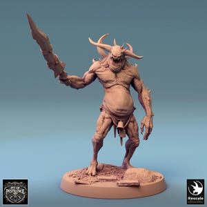 Demon Undead Putrid Servant v5 Premium dnd Miniature Figure Figurine | Resin 3D Printed | 28mm 32mm up to 100mm | 44790