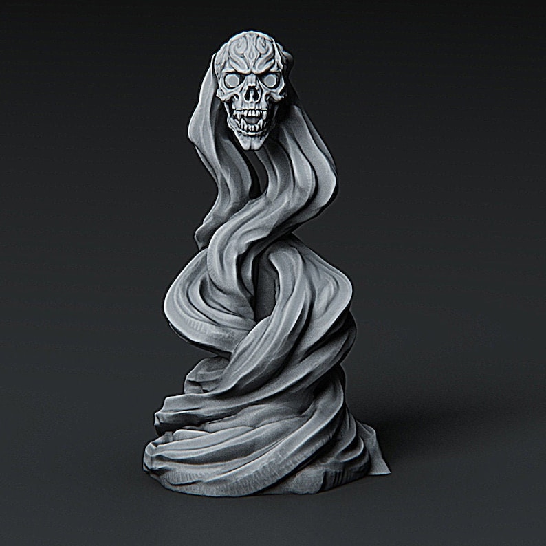 Demilich Demi Lich Premium 3D Printed Fantasy Tabletop Miniature 28mm 32mm up to 100mm dnd 20400 image 1