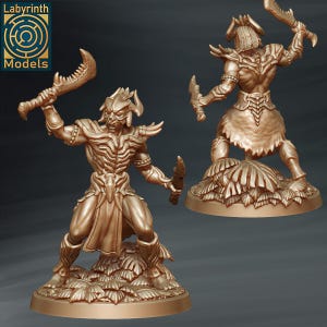 Warrior Paladin Knight v10 Premium dnd Miniature Mini Warrior | Resin 3D Printed| 28mm 32mm up to 100mm | 47089