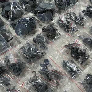 Wholesale Unpainted dnd Miniatures Lot, minis without bits, minis with small defects, bases