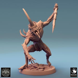 Demon Undead Putrid Servant v9 Premium dnd Miniature Figure Figurine | Resin 3D Printed | 28mm 32mm up to 100mm | 44794