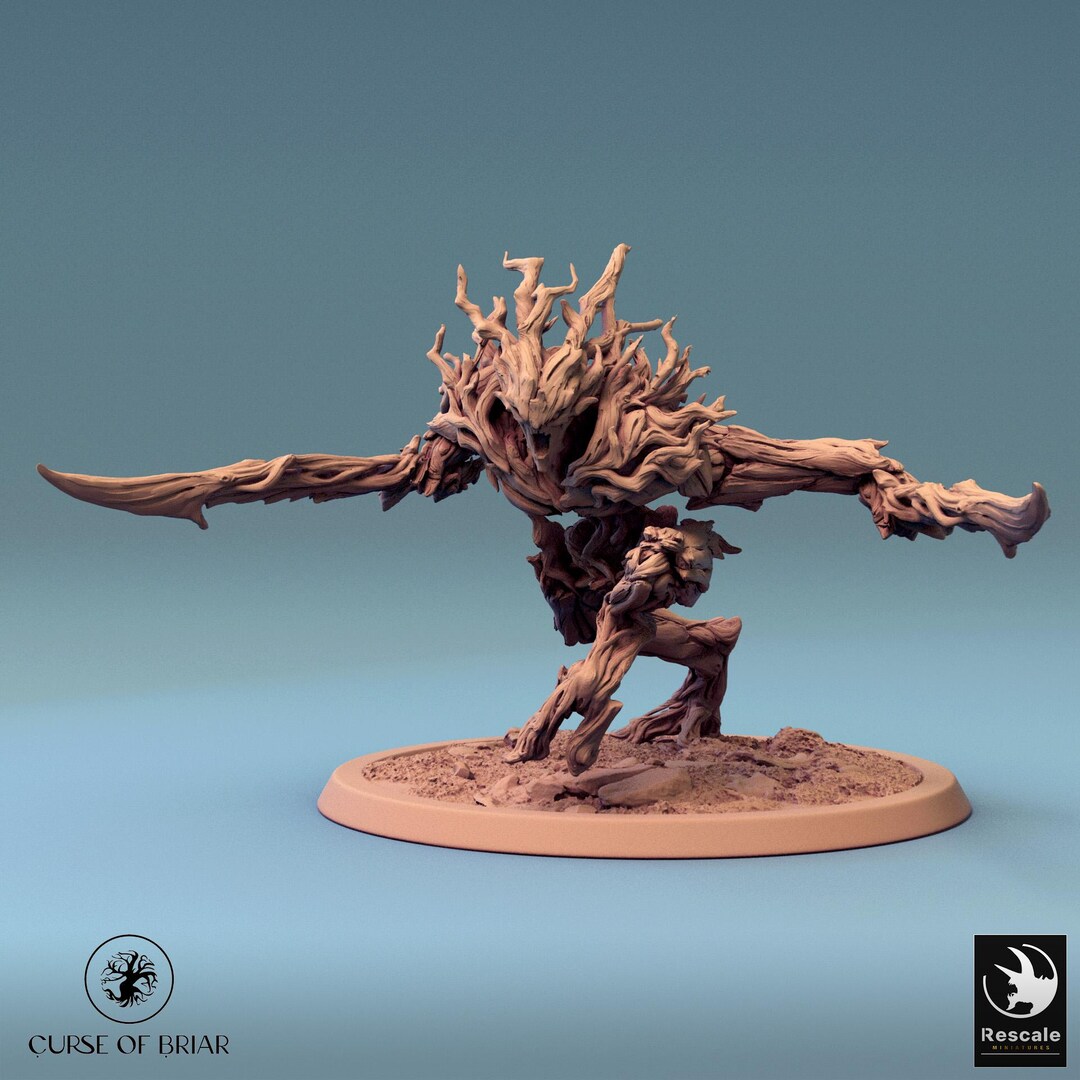 Dryad Run V3 Ent Treant Treeman Treefolk Premium Dnd Miniature Mini ...