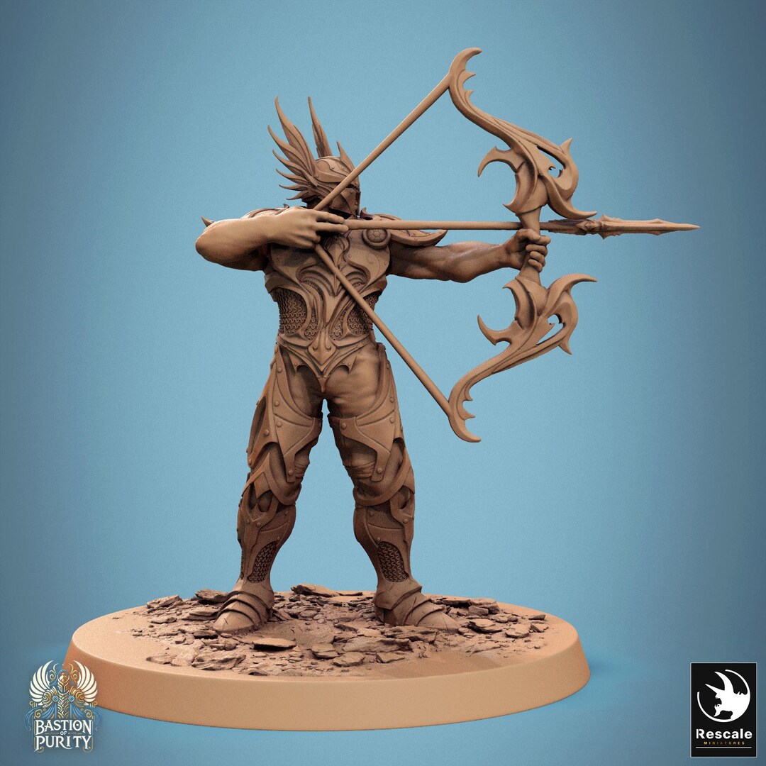 Archer Ranger Cleric Paladin V1 Premium Dnd Miniature Mini Warrior ...