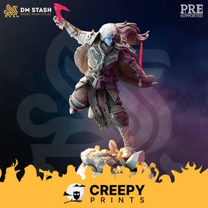 Miniature Drow Dark Elf Ranger DnD compatibili con miniature fantasy da 28 mm e 32 mm 50238 DM0822