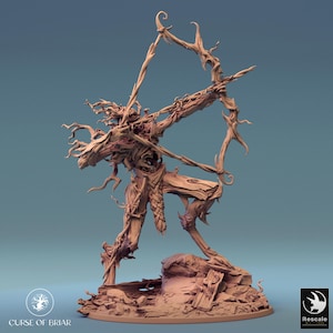Ent Treant Treeman Treefolk v1 Premium dnd Miniature Mini | Resin 3D Printed | 28mm 32mm to 100mm | 44758
