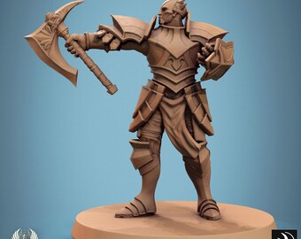 Paladin Knight v10 Miniaturas DnD compatibles con miniaturas de fantasía de 28 mm y 32 mm / 46027