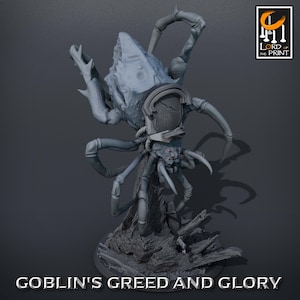 Giant Spider Saddle V9 Premium dnd Miniature Mini | 28mm 32mm up to 100mm | Resin 3D Printed | 43576